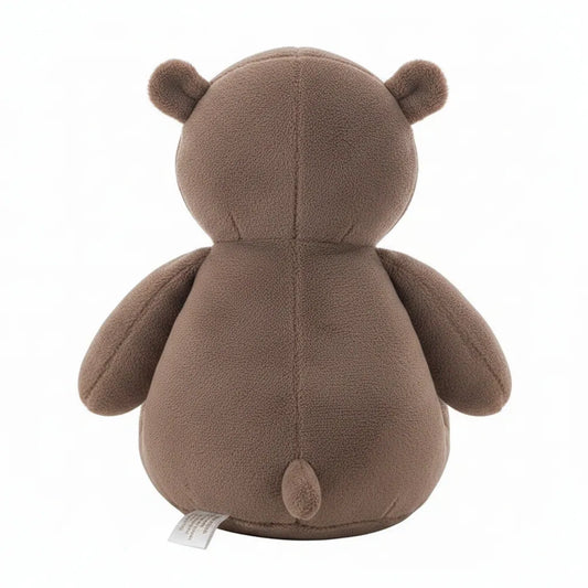 hipopotamo en peluche marron