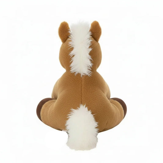 Peluche de caballo marrón para niños