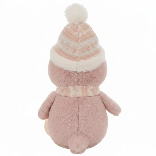 Peluche de pingüino rosa para niños