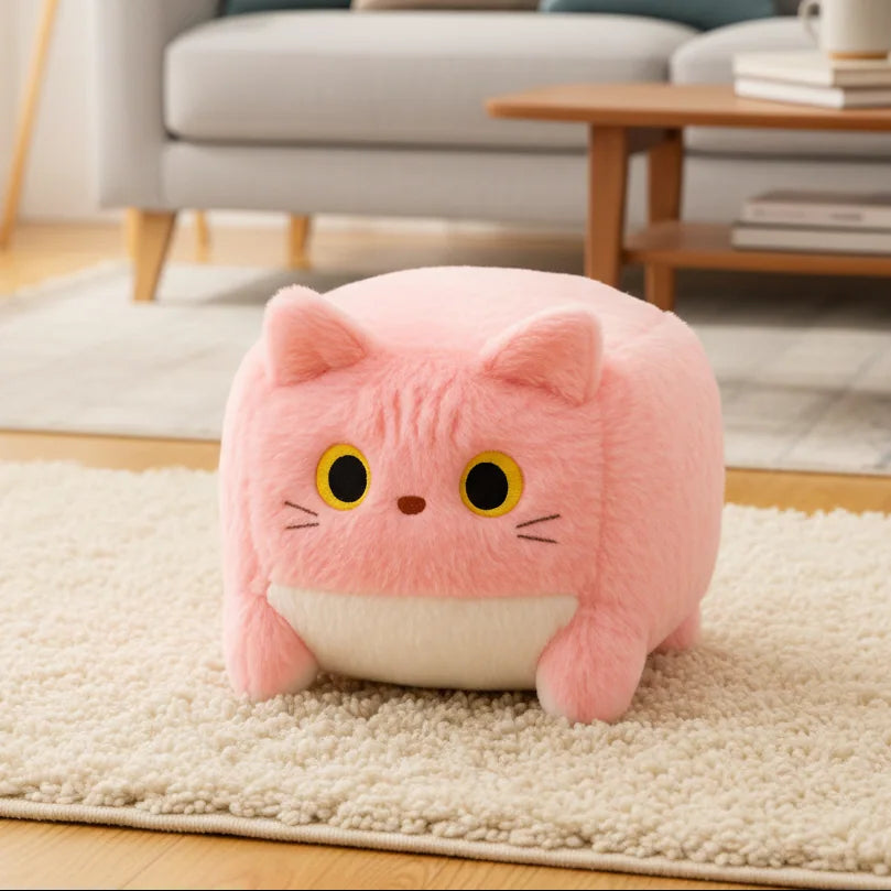 Peluche gato cuadrado para niños