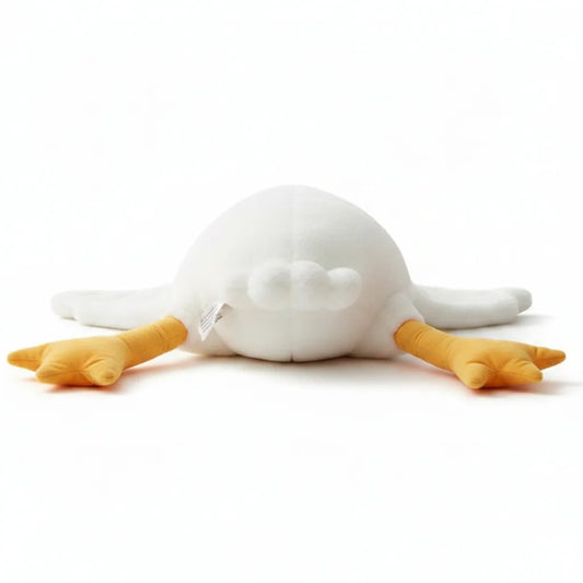 Peluche pato blanco tumbado