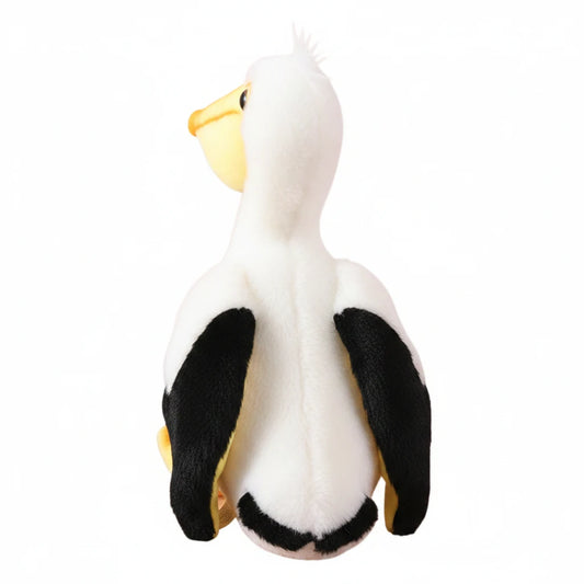 Peluche pelícano blanco de textura suave