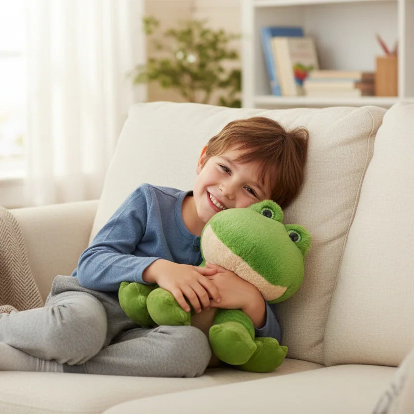 Peluche rana para habitación infantil