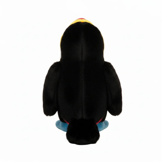 Tucán negro de peluche para niños