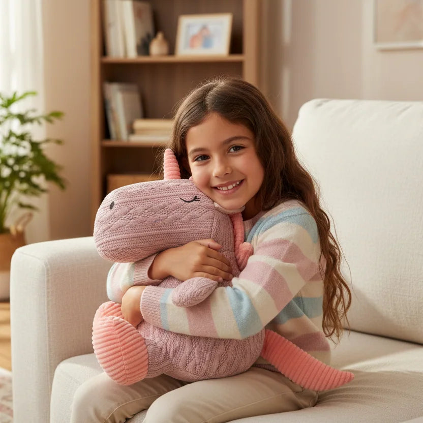 Peluche Unicornio Crochet – 25cm