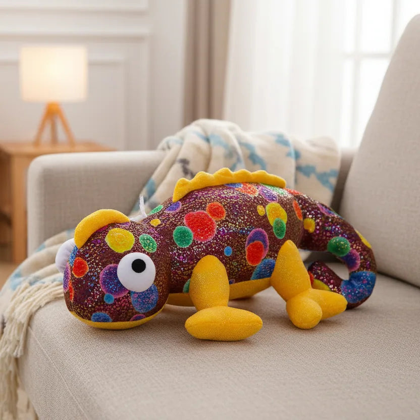 Peluche Camaleón Marrón – 25cm