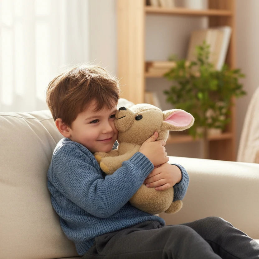 chihuahua de peluche beige