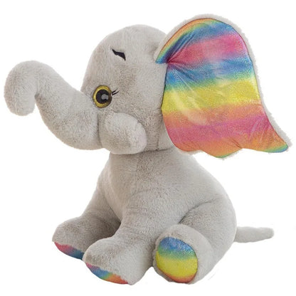 Elefante de peluche arcoíris kawaii