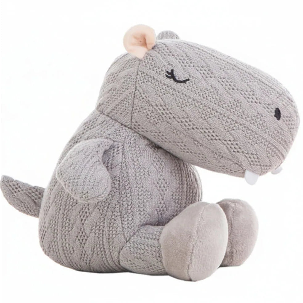 Hipopótamo de peluche estilo crochet