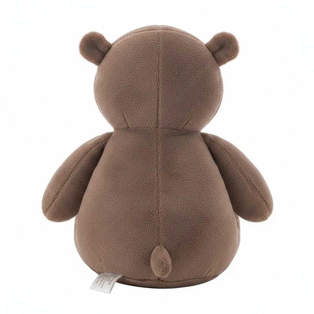 hipopotamo en peluche marron
