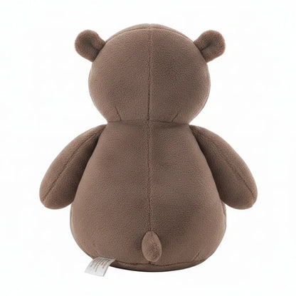 hipopotamo en peluche marron