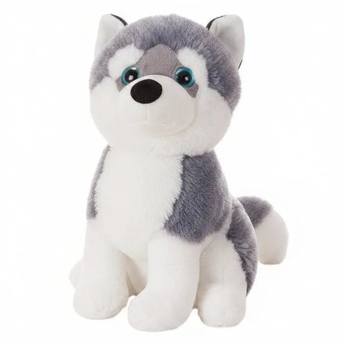 Husky de peluche suave y tierno