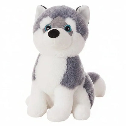 Husky de peluche suave y tierno