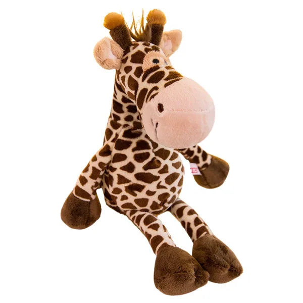 Jirafa de peluche marrón