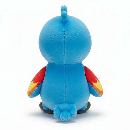 Loro multicolor de peluche kawaii