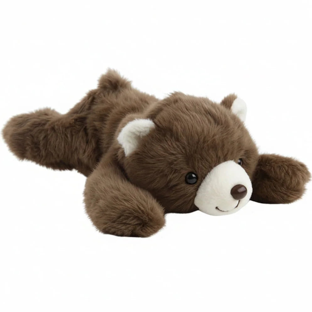 Oso marrón de peluche tumbado