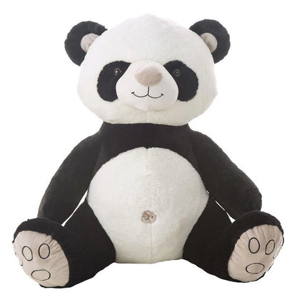 Panda sentado de peluche kawaii