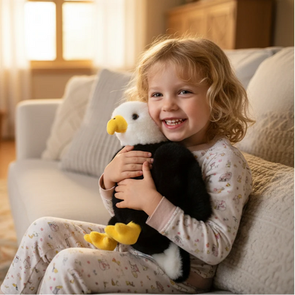 Peluche de águila decorativa