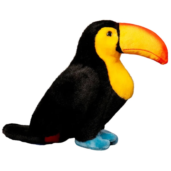 Peluche de ave tropical tucán negro