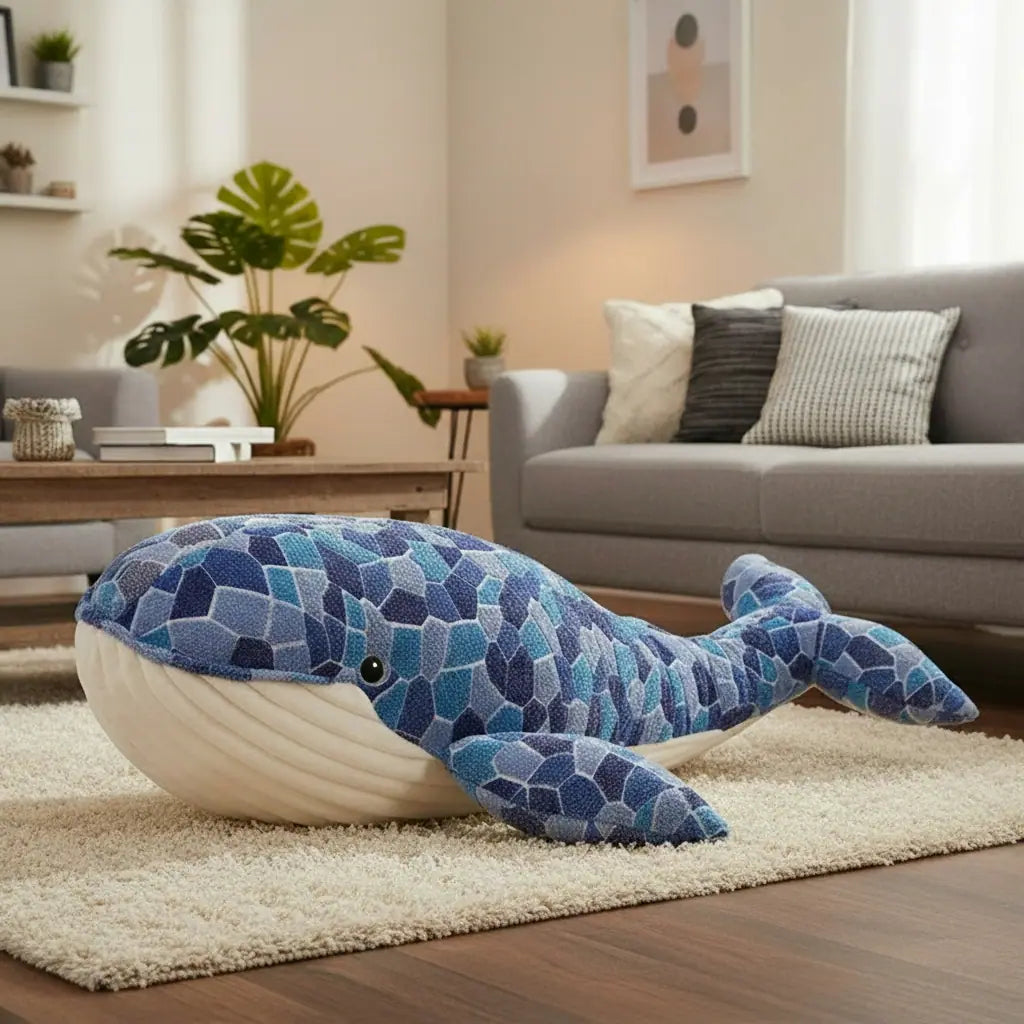 Peluche ballena azul para regalar a niños y amantes del mar