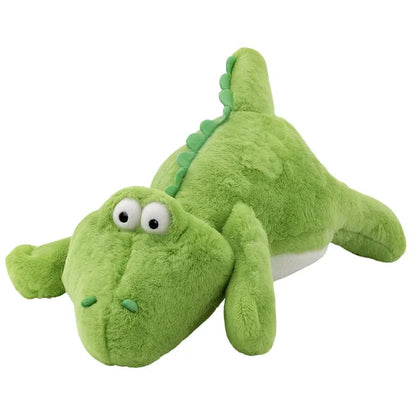 Peluche cocodrilo tumbado y suave