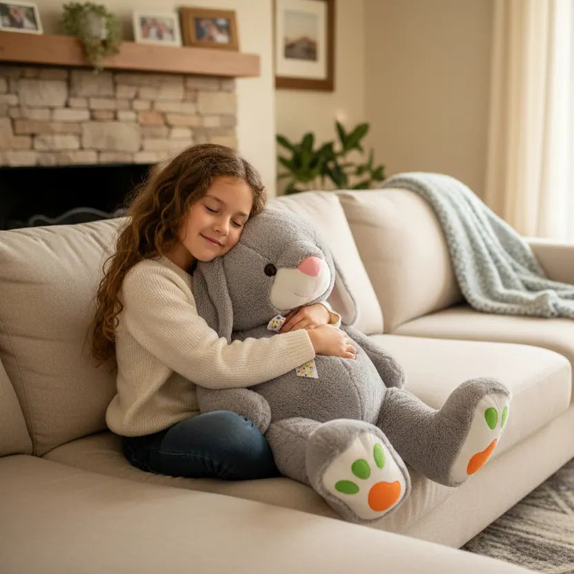Peluche conejo grande para decoración infantil