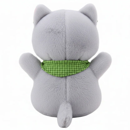 Peluche de gato gris para niños