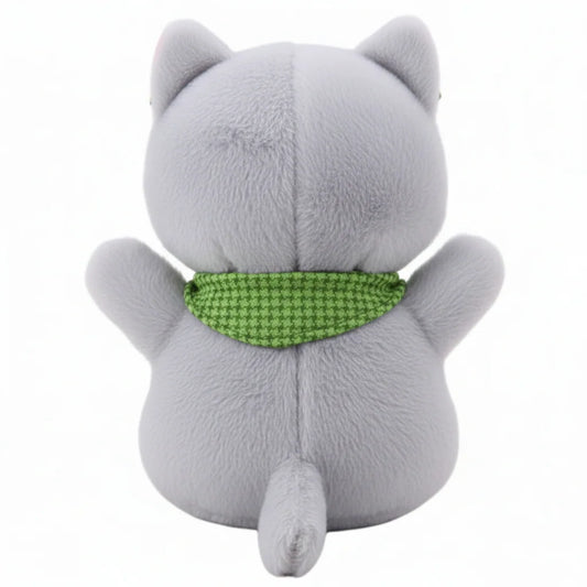 Peluche de gato gris para niños