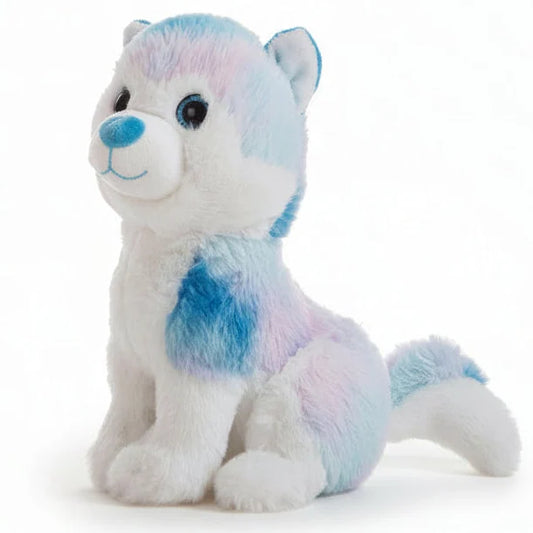 Peluche de husky azul para niños