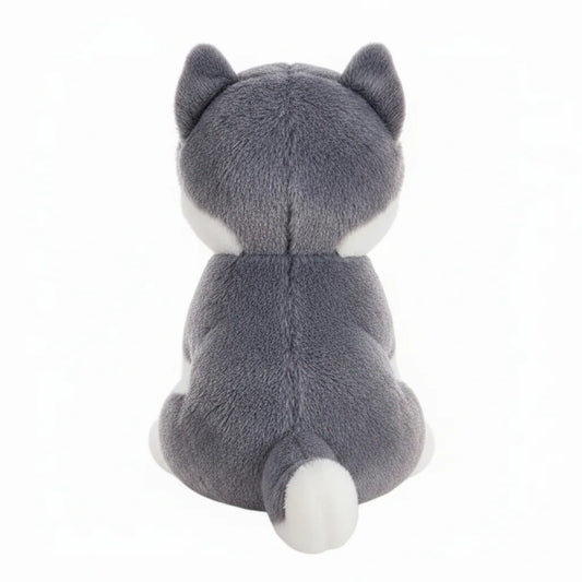 Peluche de husky gris para niños