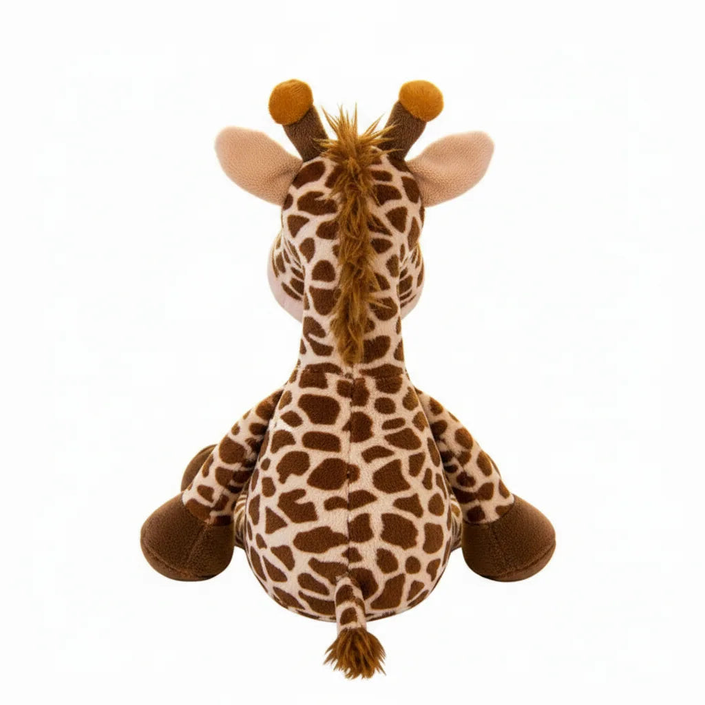 Peluche de jirafa con manchas