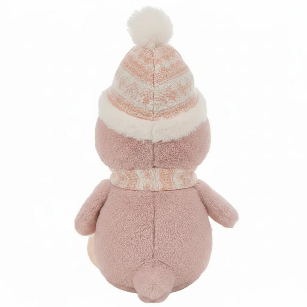 Peluche de pingüino rosa para niños