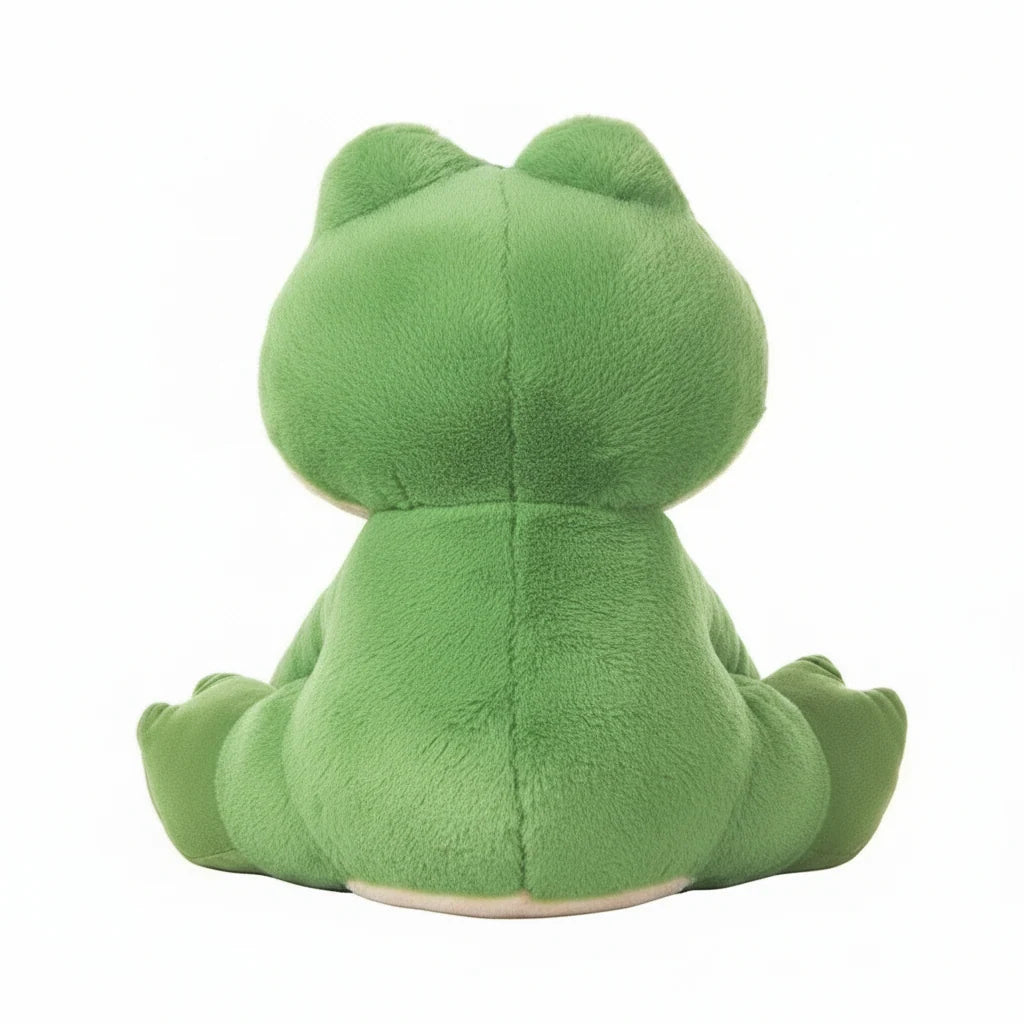Peluche de rana verde para niños