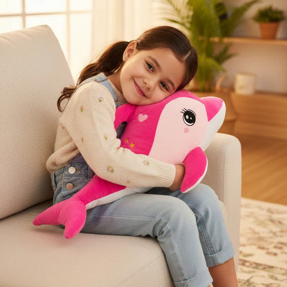 Peluche delfín rosa para regalo
