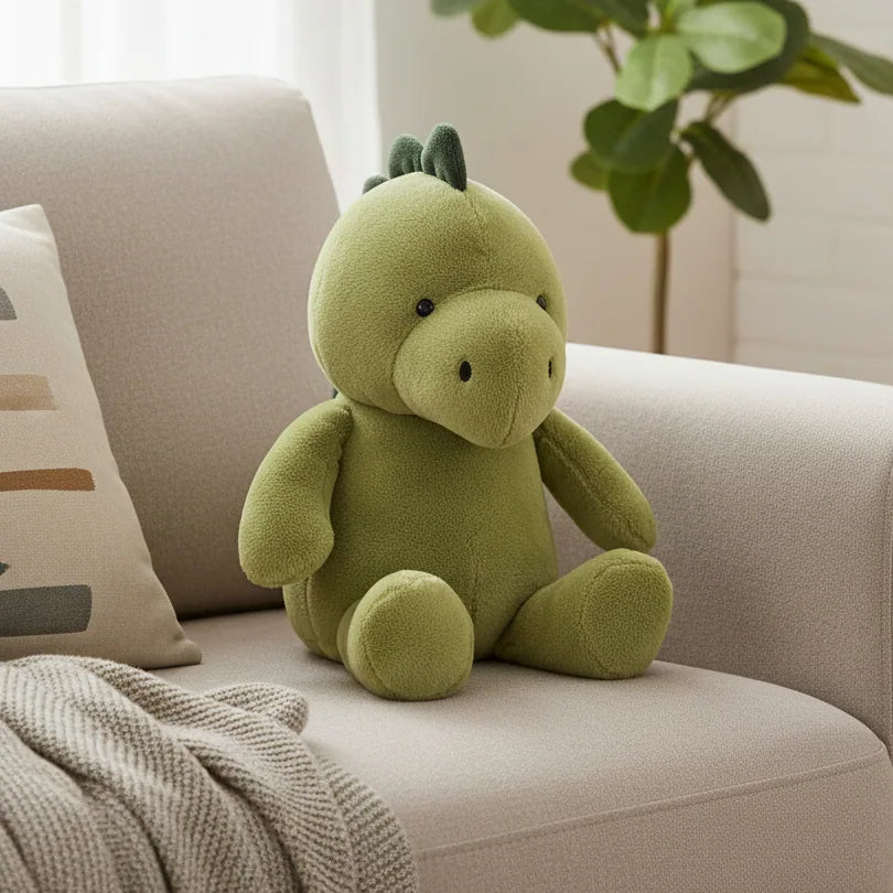 Peluche dino verde para regalar