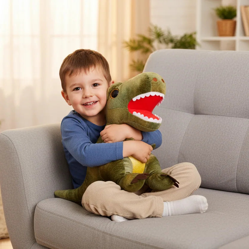 Peluche dinosaurio verde infantil