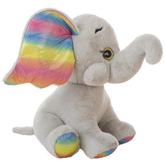 Peluche elefante arcoíris suave