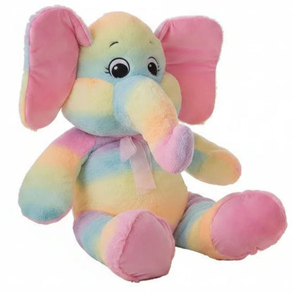 Peluche elefante multicolor suave