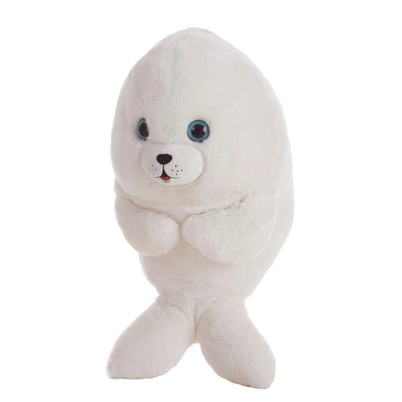Peluche foca blanca sentada