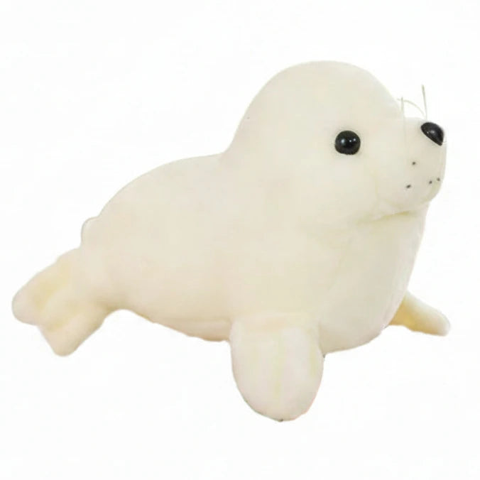 Peluche foca blanca suave