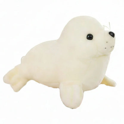 Peluche foca blanca suave