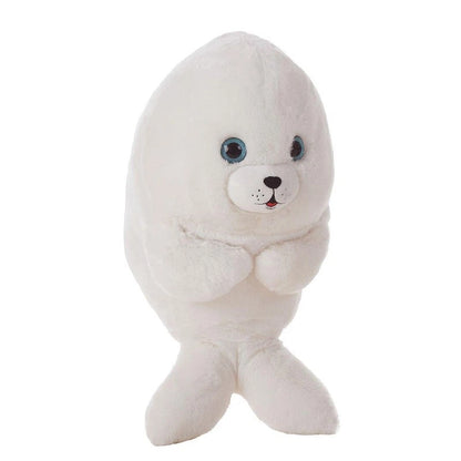 Peluche foquita blanca suave