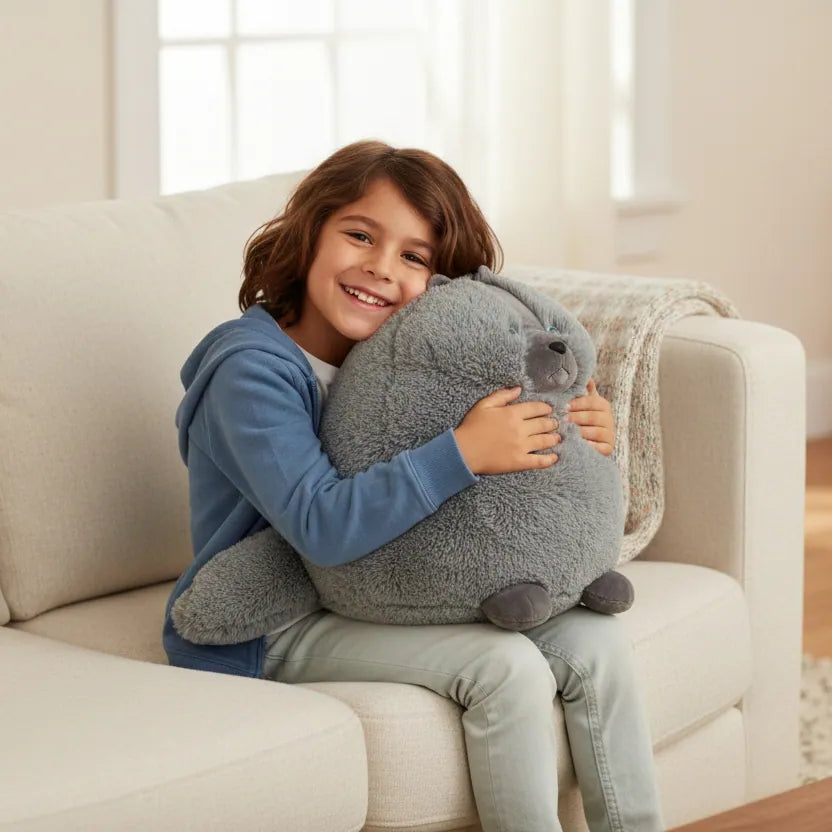 Peluche gatito redondo para niños