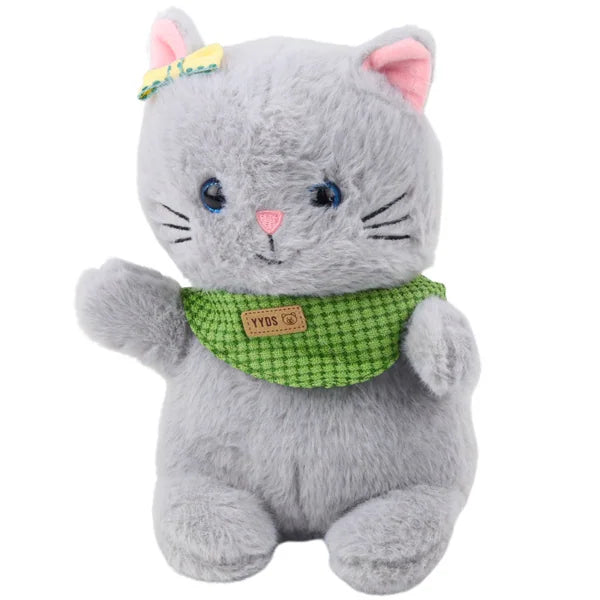 Peluche gato con bufanda suave