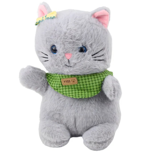 Peluche gato con bufanda suave