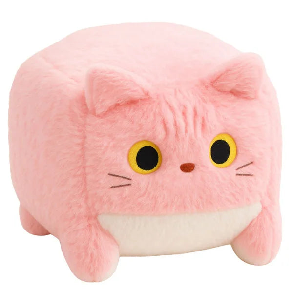 Peluche gato rosa cubo