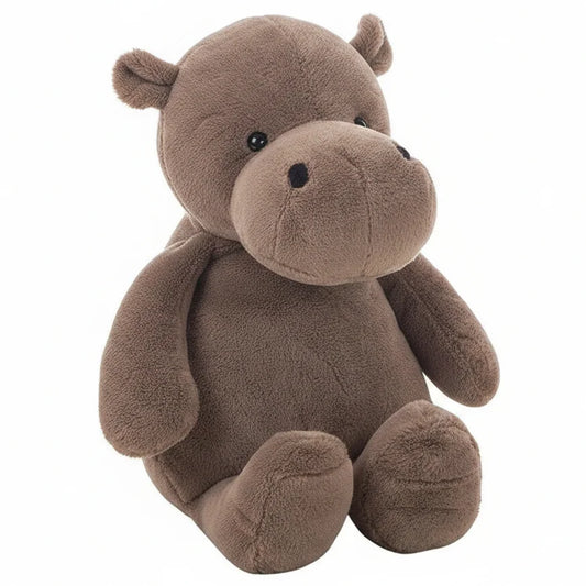 peluche hipopotamo marron