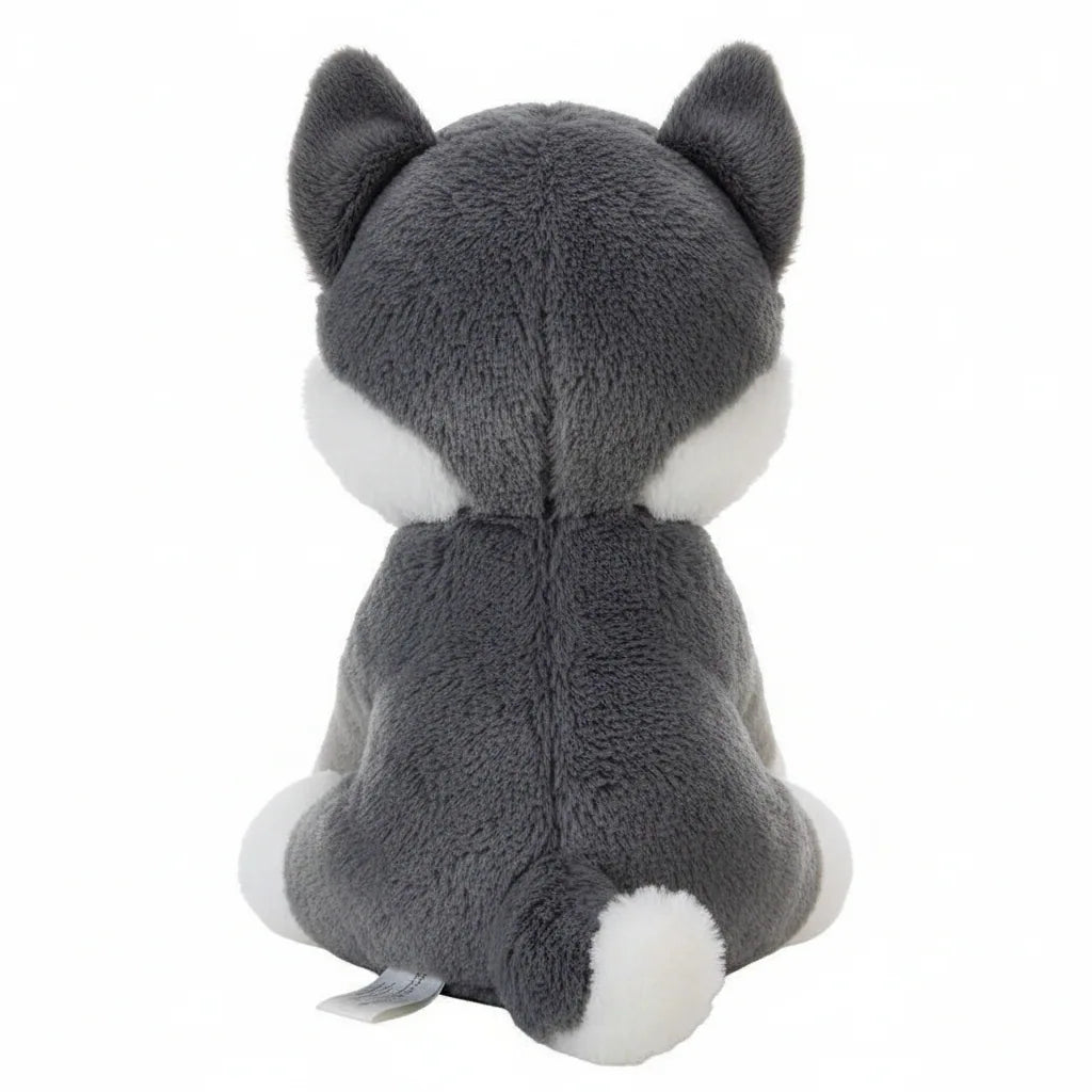 Peluche husky con corazón