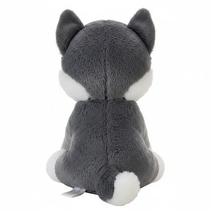 Peluche husky con corazón