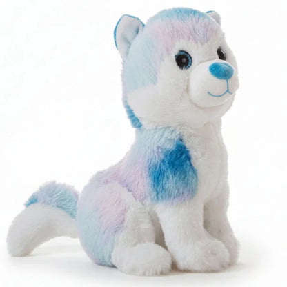 Peluche husky multicolor suave